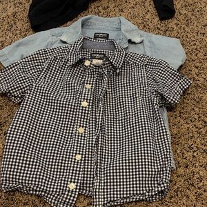 OshKosh B'gosh Kids Black and White Gingham Shirt